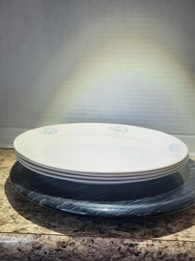 Corelle Morning Blue Dinner Plates X 4